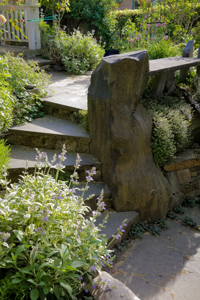 Eric Contey Stonework - Whitten stairs and bench